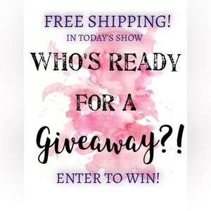 FREE SHIPPING GIVEAWAY!
